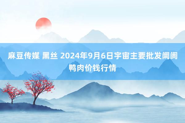 麻豆传媒 黑丝 2024年9月6日宇宙主要批发阛阓鸭肉价钱行情