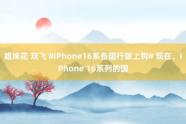 姐妹花 双飞 #iPhone16系各国行版上钩# 现在，iPhone 16系列的国