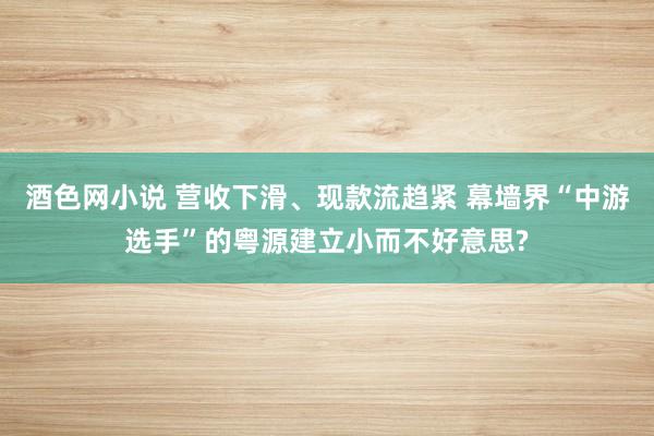 酒色网小说 营收下滑、现款流趋紧 幕墙界“中游选手”的粤源建立小而不好意思?