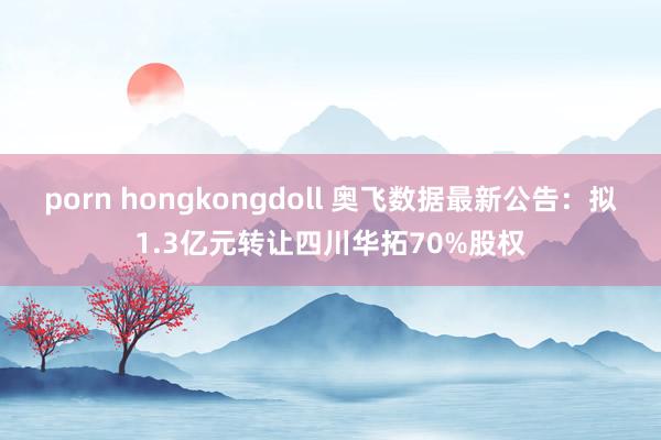 porn hongkongdoll 奥飞数据最新公告：拟1.3亿元转让四川华拓70%股权