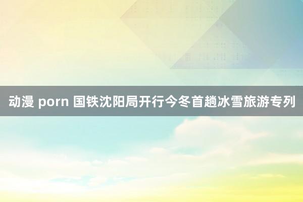 动漫 porn 国铁沈阳局开行今冬首趟冰雪旅游专列