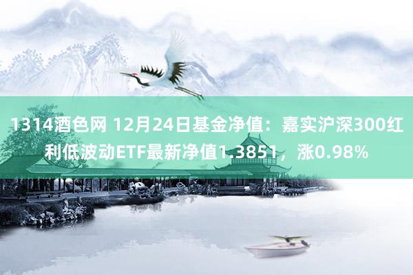 1314酒色网 12月24日基金净值：嘉实沪深300红利低波动ETF最新净值1.3851，涨0.98%