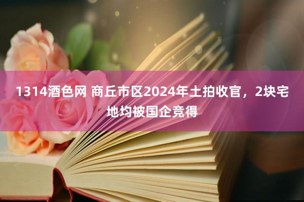 1314酒色网 商丘市区2024年土拍收官，2块宅地均被国企竞得