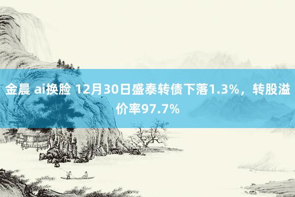 金晨 ai换脸 12月30日盛泰转债下落1.3%，转股溢价率97.7%