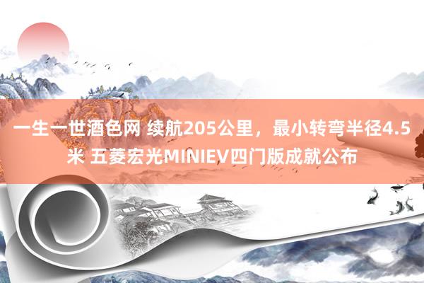 一生一世酒色网 续航205公里，最小转弯半径4.5米 五菱宏光MINIEV四门版成就公布