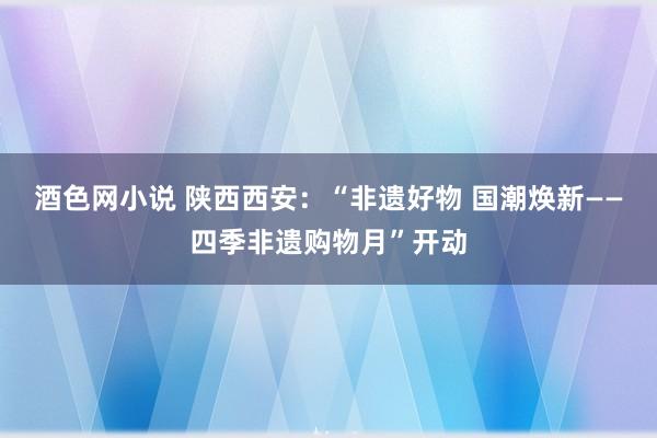 酒色网小说 陕西西安：“非遗好物 国潮焕新——四季非遗购物月”开动