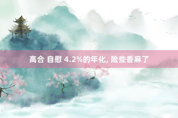 高合 自慰 4.2%的年化， 险些香麻了