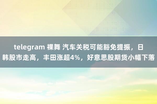 telegram 裸舞 汽车关税可能豁免提振，日韩股市走高，丰田涨超4%，好意思股期货小幅下落